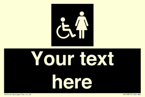 Custom information: black panel disabled and female